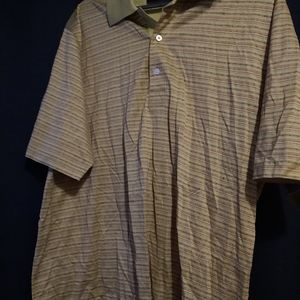 Vintage striped button up top